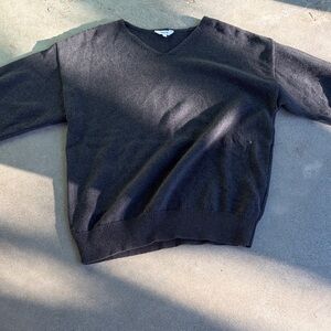 KOTN Charcoal V-Neck Sweater for Men